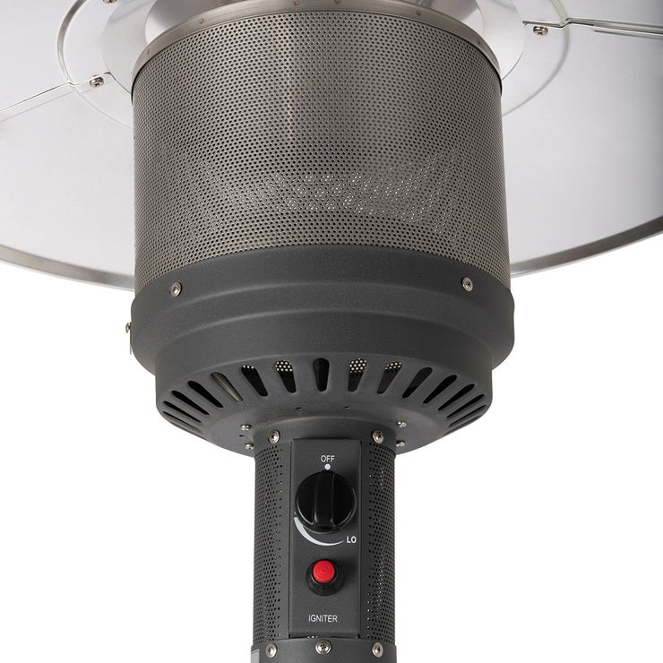 Calefactor De Gas Para Exterior Tipo Seta De 46,000 BTU, Con Ruedas, Funciona Con Propano GLP, Ideal Para Terrazas Y Jardines