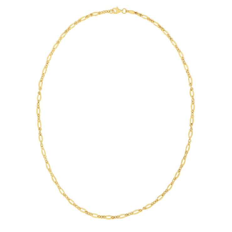Cadena para Dama, 45.72cm, Enlace Ovalado, Oro Amarillo 14K