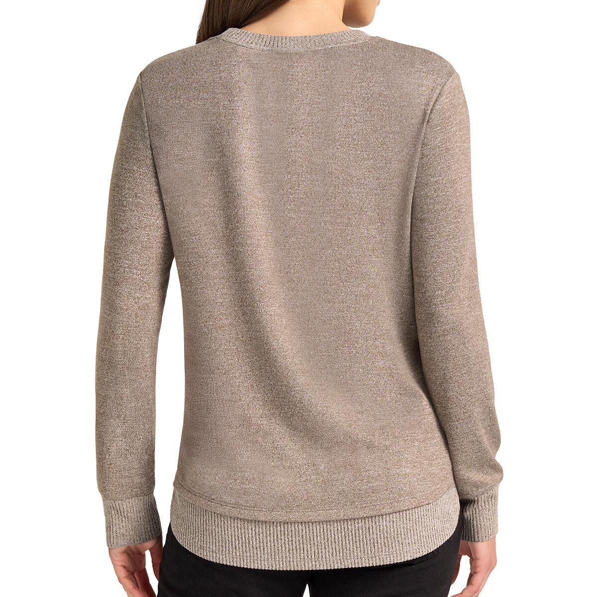 Matty M Suéter para Dama Negro Grande