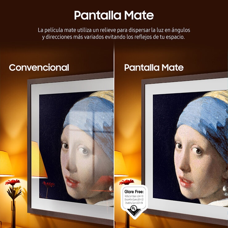 Samsung Pantalla 32" QLED The Frame 4K Smart TV + Marco