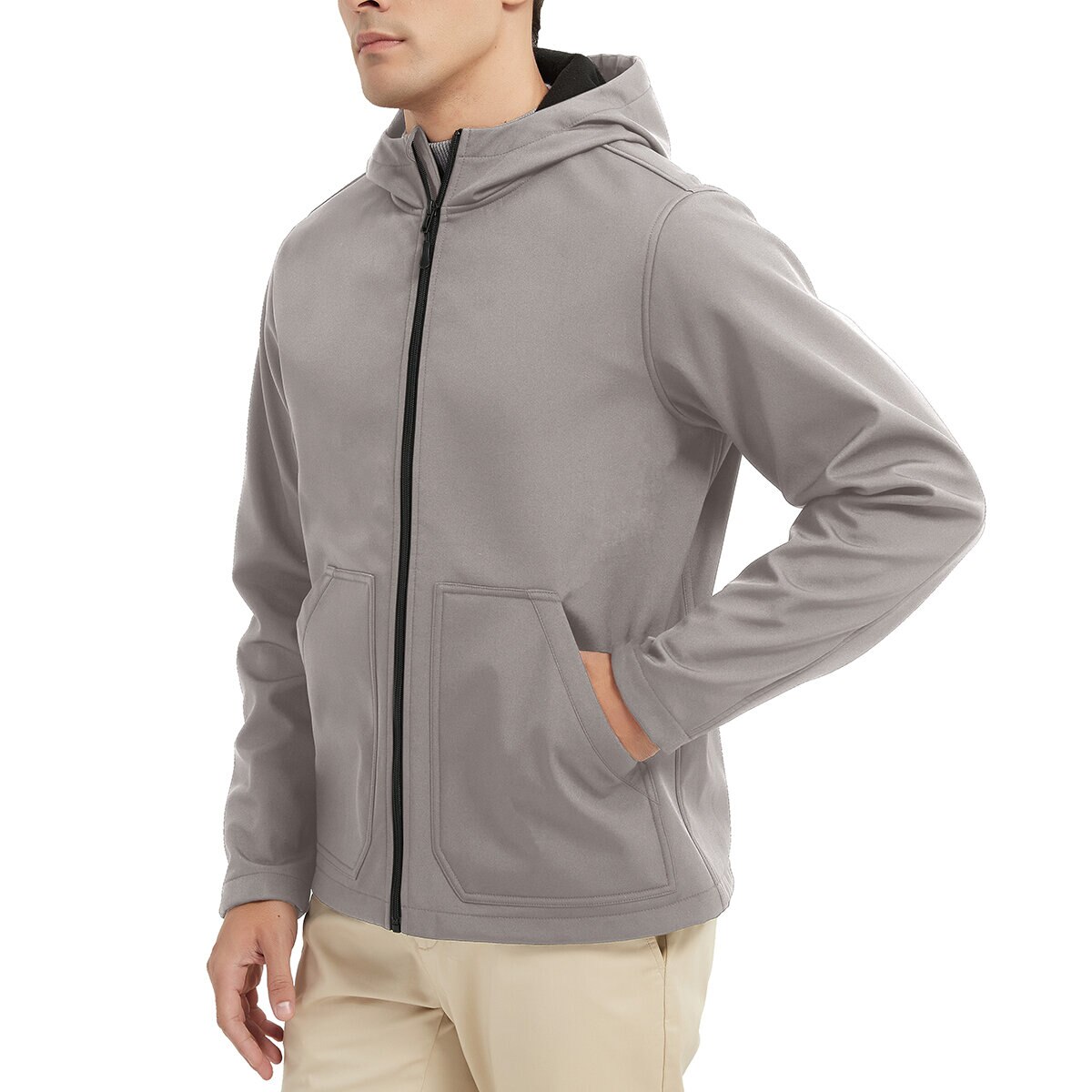 Hawke & Co Chamarra Softshell para Caballero Gris Grande