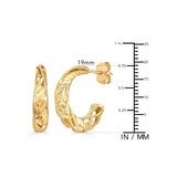 Aretes, Oro Amarillo de 14K