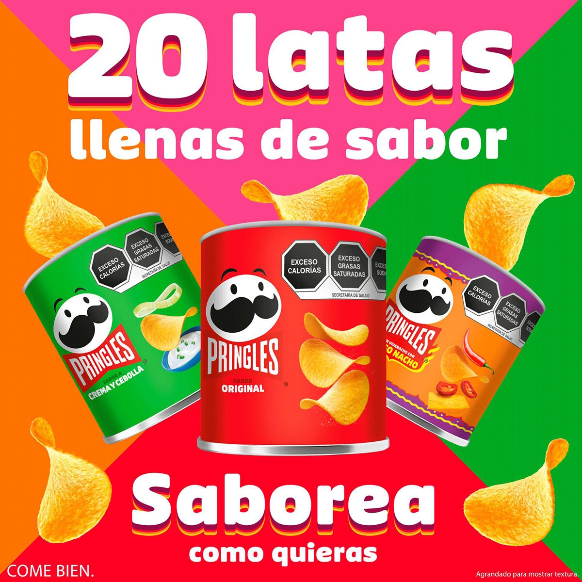 Pringles Papas Surtidas 20 pzas