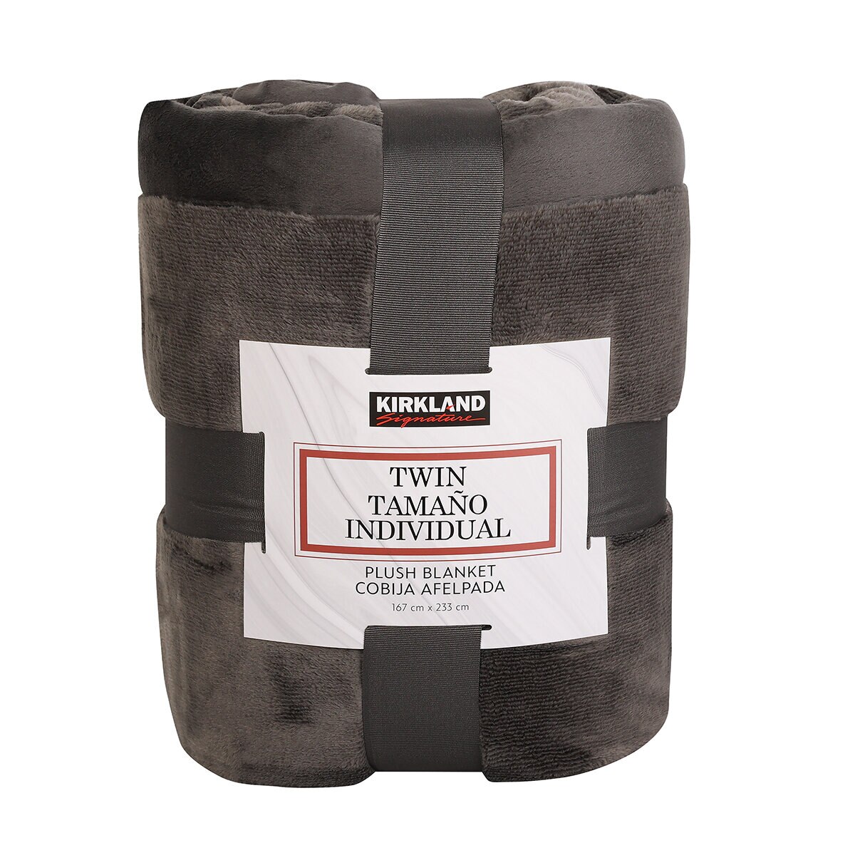 Kirkland Signature,Cobija, Tamaño Individual, Gris