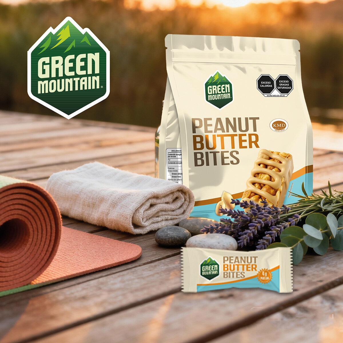 Green Mountain Bites Sabor Cacahuate 48g
