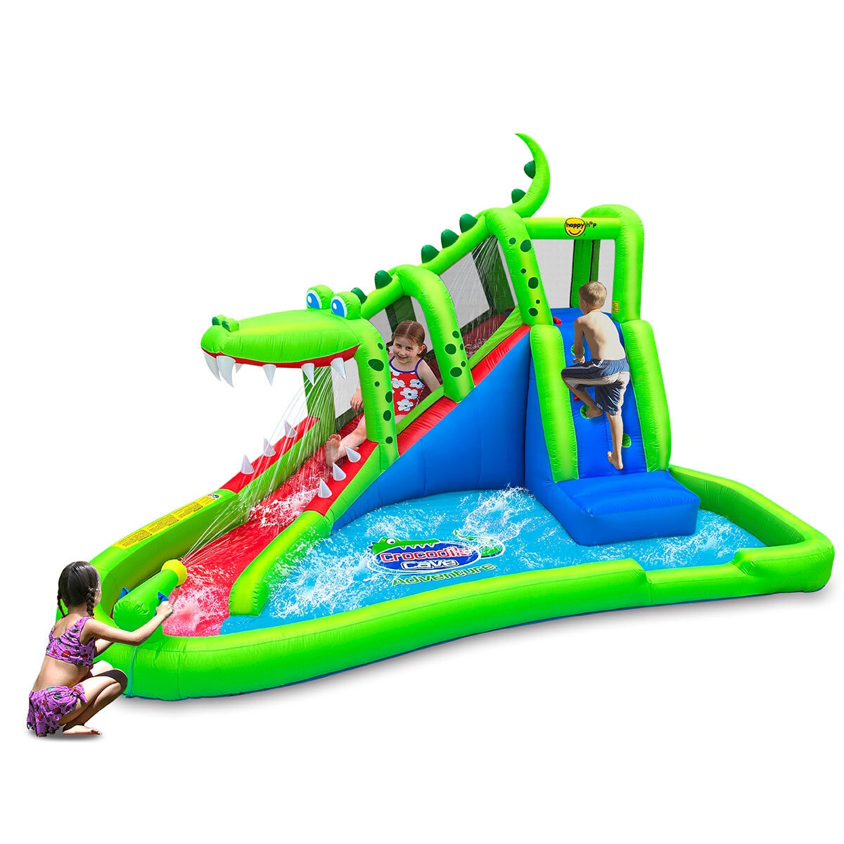 Happy Hop Tobogán Acuático Inflable de Cocodrilo Costc...