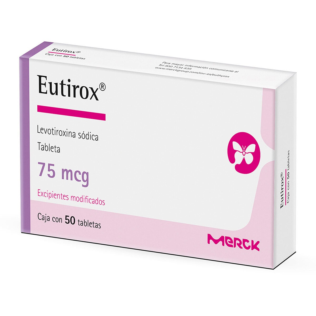 Eutirox 75mcg 50 Tabletas