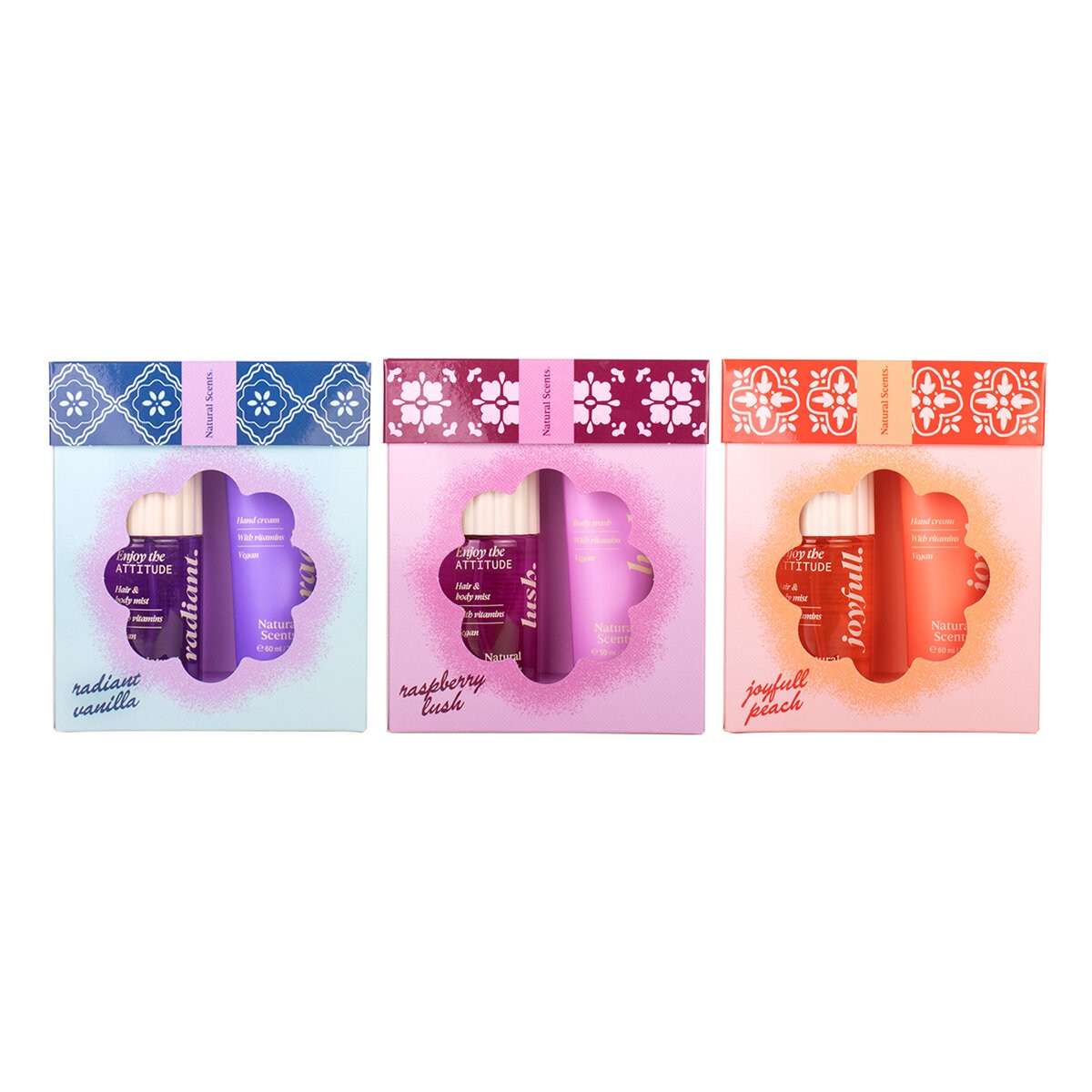 Natural Scents Set de Fragancia y Crema para Manos, 3 Piezas
