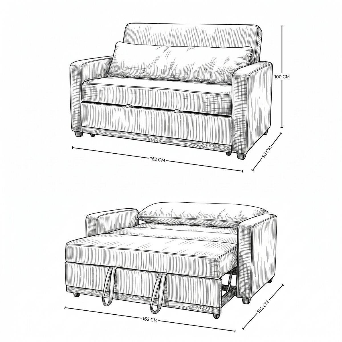 EasyLiving, Prego, Sofá Cama