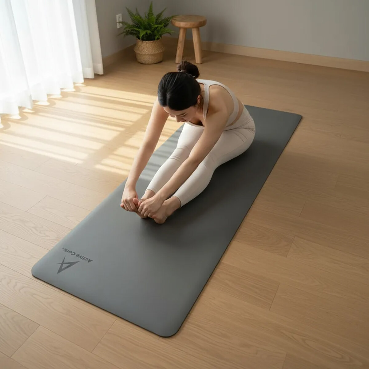 Active Core Tapete de Yoga y Pilates Gris Active Core Tapete de Yoga y Pilates Gris