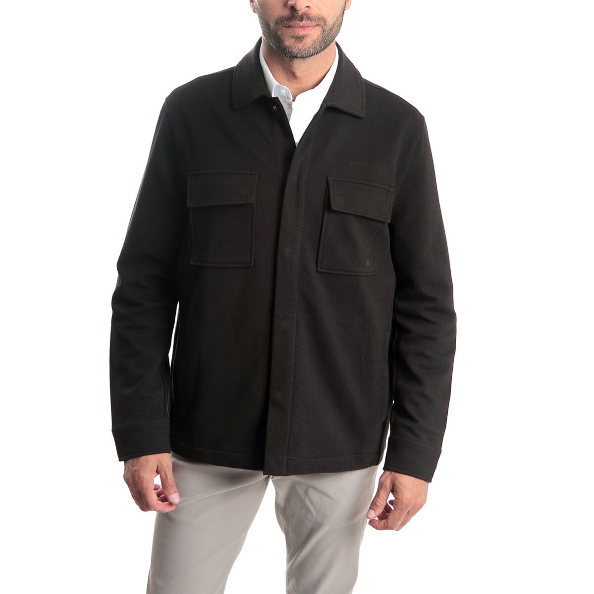 Kennet Cole Sobrecamisa para Caballero Negro Grande