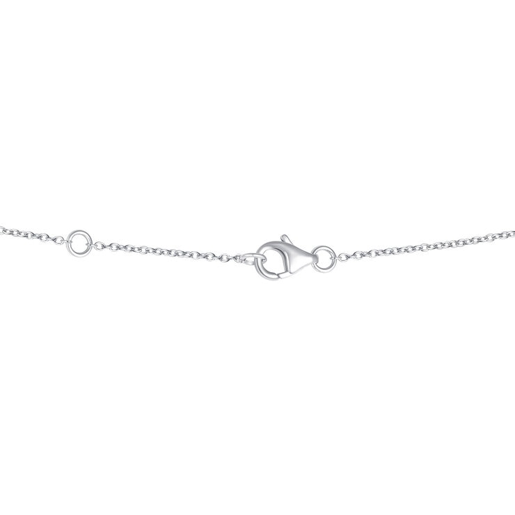 Collar de Diamantes 0.41ctw, con Dije de Mariposa, Oro Blanco 14K Collar de Diamantes 0.41ctw, con Dije de Mariposa, Oro Blanco 14K