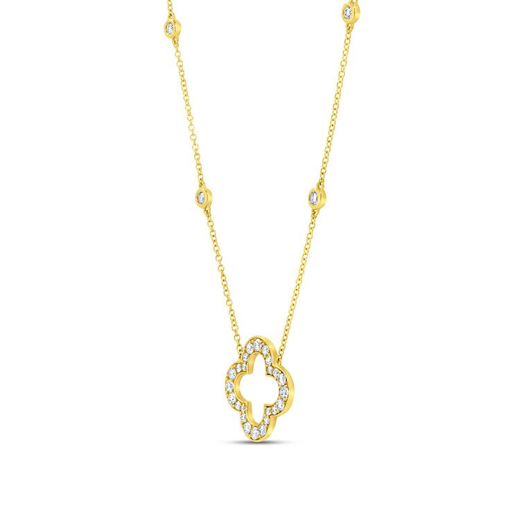 0.70ctw, Collar de Diamantes, Oro Amarillo 14K 0.70ctw, Collar de Diamantes, Oro Amarillo 14K