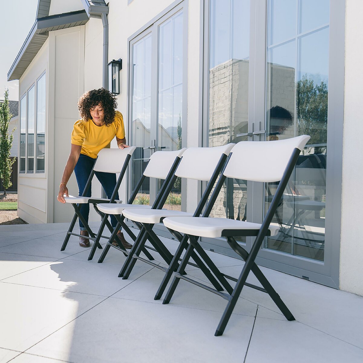 Lifetime, Sillas Plegables 4 pack, Color Almendra Lifetime, Sillas Plegables 4 pack, Color Almendra