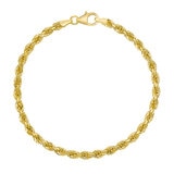 Pulsera para Dama, Oro Amarillo de 14K de 19cm Pulsera para Dama, Oro Amarillo de 14K de 19cm