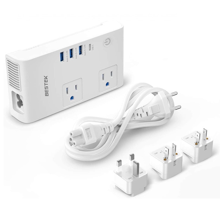 Bestek, Multicontacto Convertidor Universal con Adaptadores Independientes MRJ201KU Bestek, Multicontacto Convertidor Universal con Adaptadores Independientes MRJ201KU