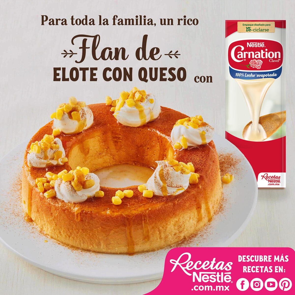 Carnation Clavel Leche Evaporada 4 pzas de 1 lt
