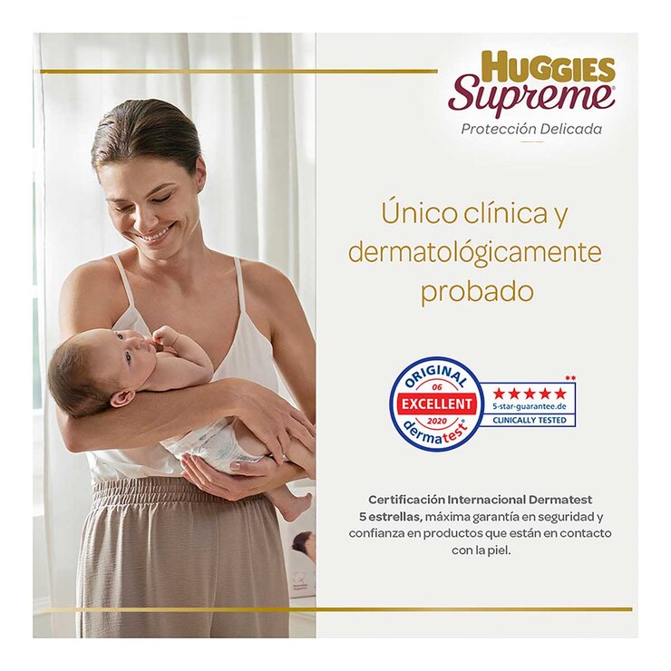 Huggies Supreme Pañales Etapa 4 Unisex 120 pzas