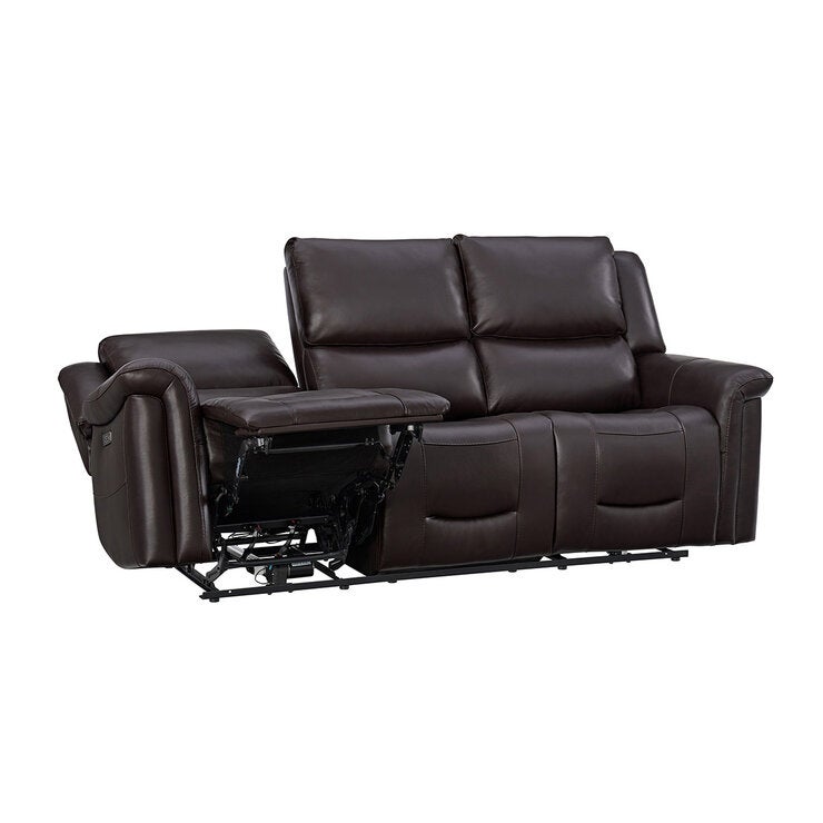 Gilman Creek, Alba, Sofá Reclinable de Piel con Sistema Eléctrico y Reposacabezas Eléctricos Gilman Creek, Alba, Sofá Reclinable de Piel con Sistema Eléctrico y Reposacabezas Eléctricos