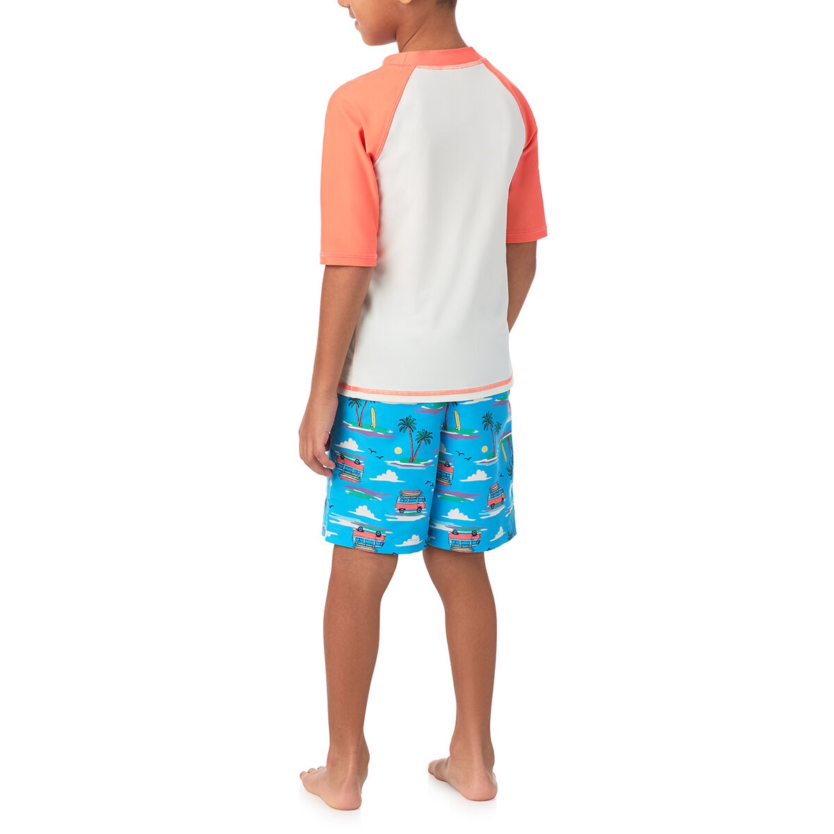 Saint Eve Traje de baño 2 piezas para Niños o Niñas Naranja 2 Años