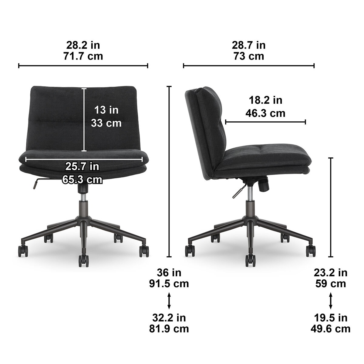 Elle Decor, Silla de Oficina Entrecruzada