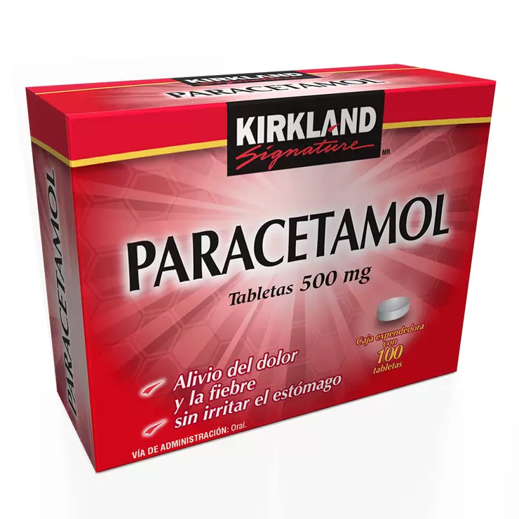 Kirkland Signature Paracetamol 500 mg 100 Tabletas 