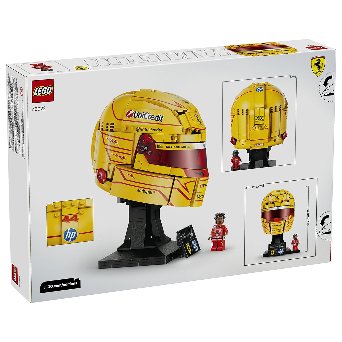 LEGO Editions Ferrari HP: Casco de Lewis Hamilton LEGO Editions Ferrari HP: Casco de Lewis Hamilton