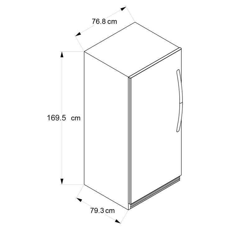Whirlpool Refrigerador 18' y Congelador 18' Sidekicks