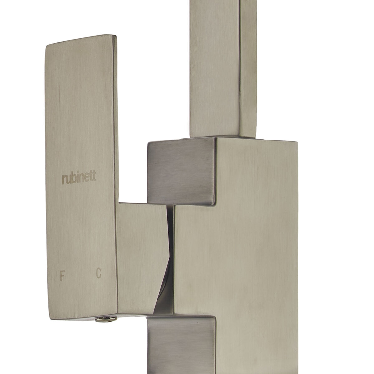 Rubinett, Grifo Monomando de Cocina Cuadrado Satinado