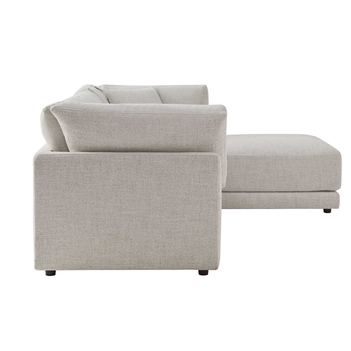 Aiden & Ivy, Dayna, Sofá Modular de Tela de 4 Piezas con 2 Almohadas Aiden & Ivy, Dayna, Sofá Modular de Tela de 4 Piezas con 2 Almohadas