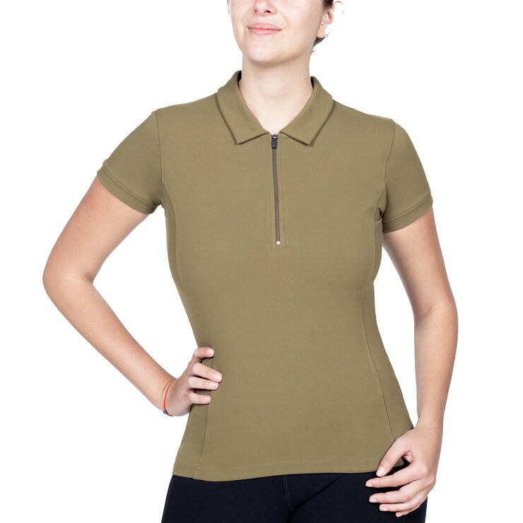 Assh, Playera Deportiva Tipo Polo para Dama Color Verde, Varias Tallas