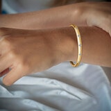 Pulsera Oval de Diamantes 0.40ctw, Oro Amarillo 14K