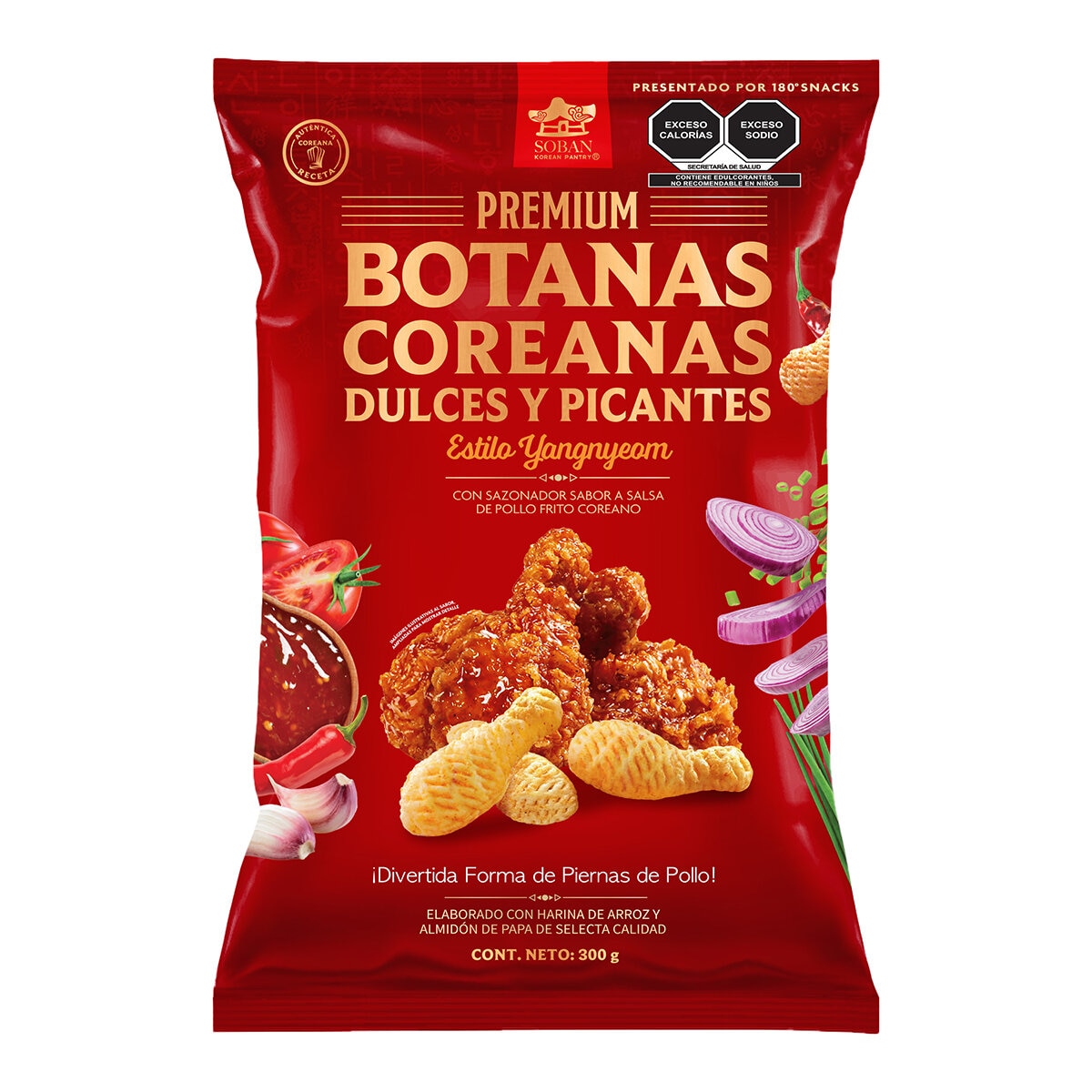 Soban Korean Pantry Botana Coreana Dulce y Picante 300g