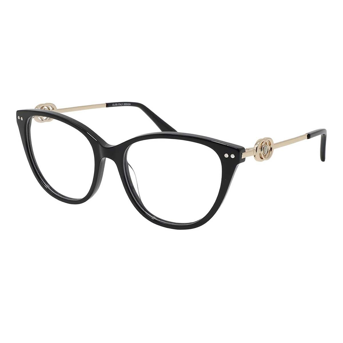 Cloe CLE.10011.0BLK.55 Armazón Oftálmico + Clip Solar Polarizado