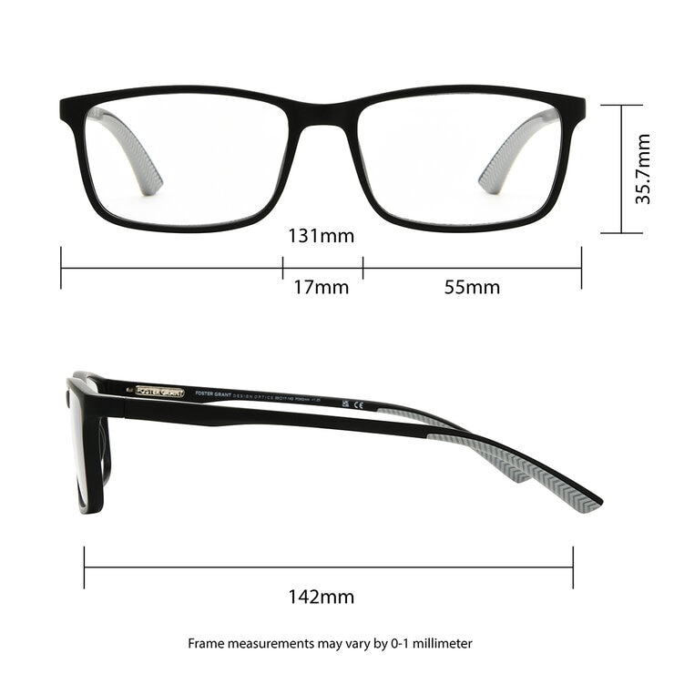 Foster Grant, Lentes de lectura, Dioptría +1.75 para Caballero