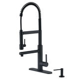 Moorefield, Monomando de Cocina Negro Mate, Vivant