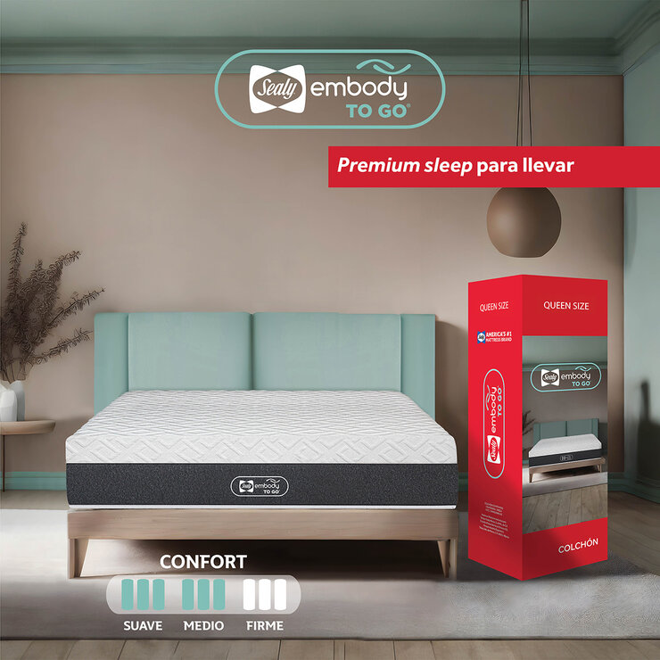 Sealy, Embody To Go, Colchón Queen Size