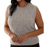 Mario Serrani Italy Chaleco de punto para Dama Gris Chica