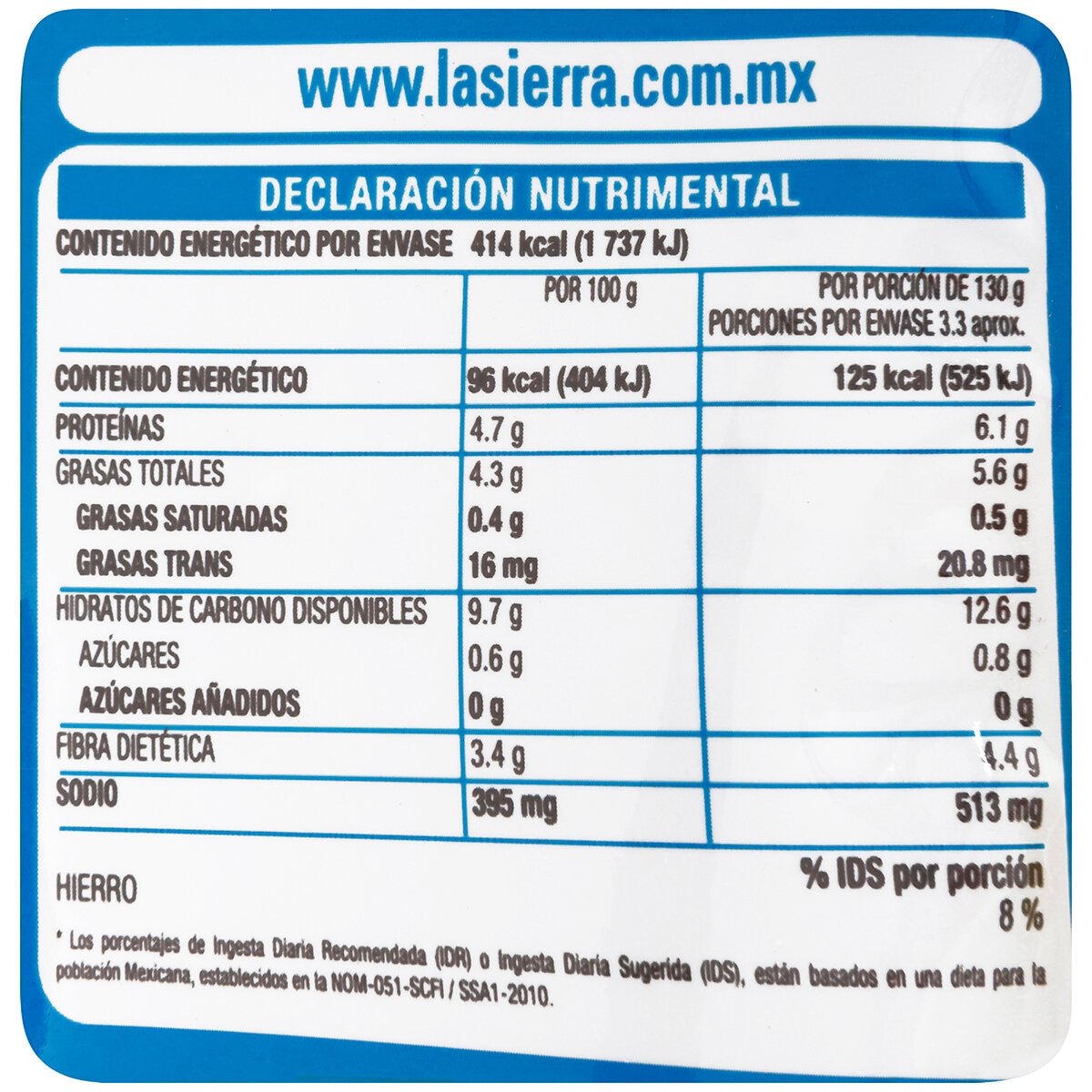 La Sierra Frijoles Negros Refritos 6/430 g La Sierra Frijoles Negros Refritos 6/430 g