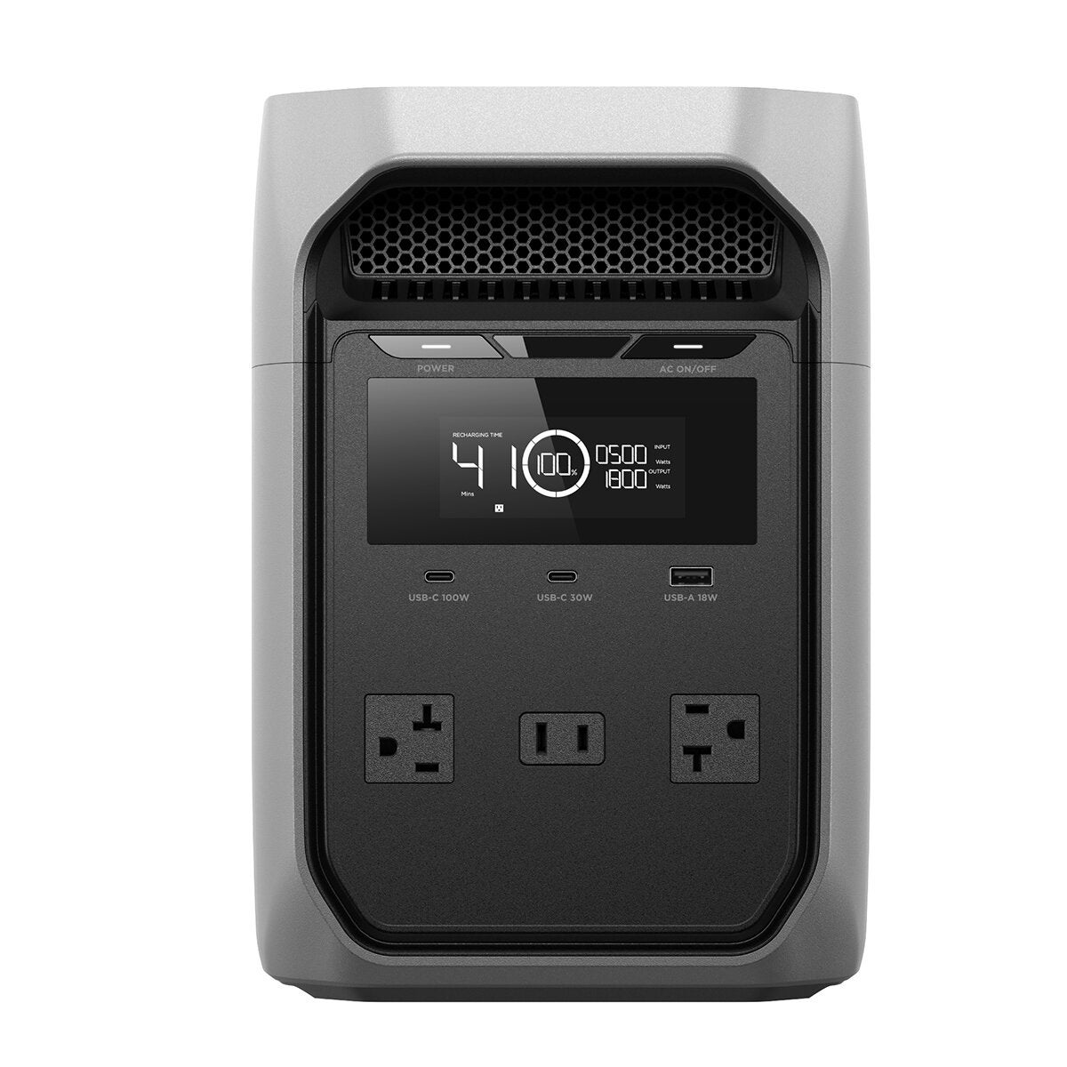 EcoFlow, Estación de Energía Portátil Delta 3 Classic, Capacidad 1,024 Wh / 1,800 W EcoFlow, Estación de Energía Portátil Delta 3 Classic, Capacidad 1,024 Wh / 1,800 W