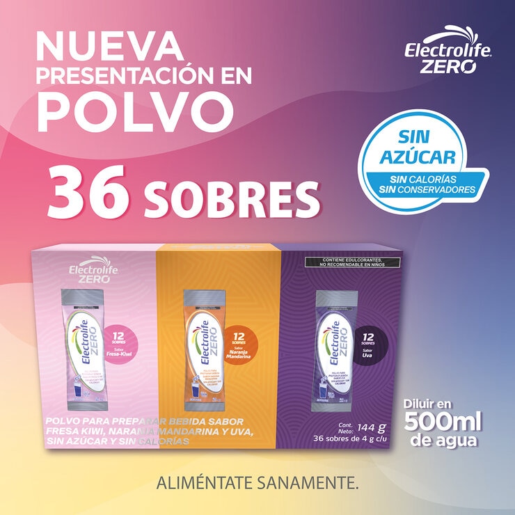 Electrolife Zero 36 Sobres de 4g c/u