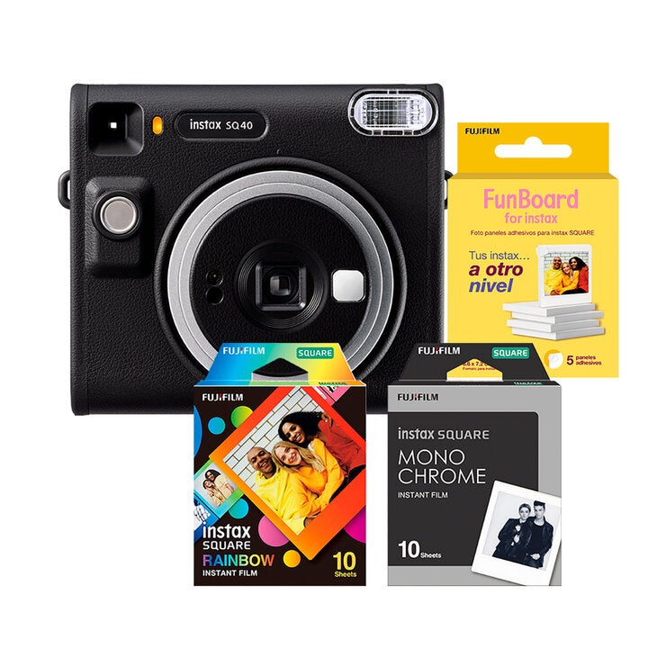 Fujifilm Cámara Instax SQUARE SQ40 + Accesorios Fujifilm Cámara Instax SQUARE SQ40 + Accesorios