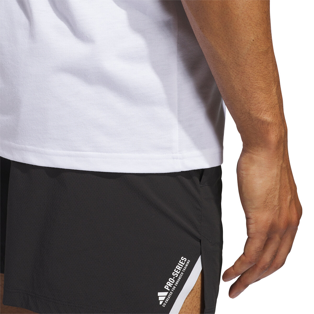 Adidas Playera Deportiva para Caballero Blanco Mediana