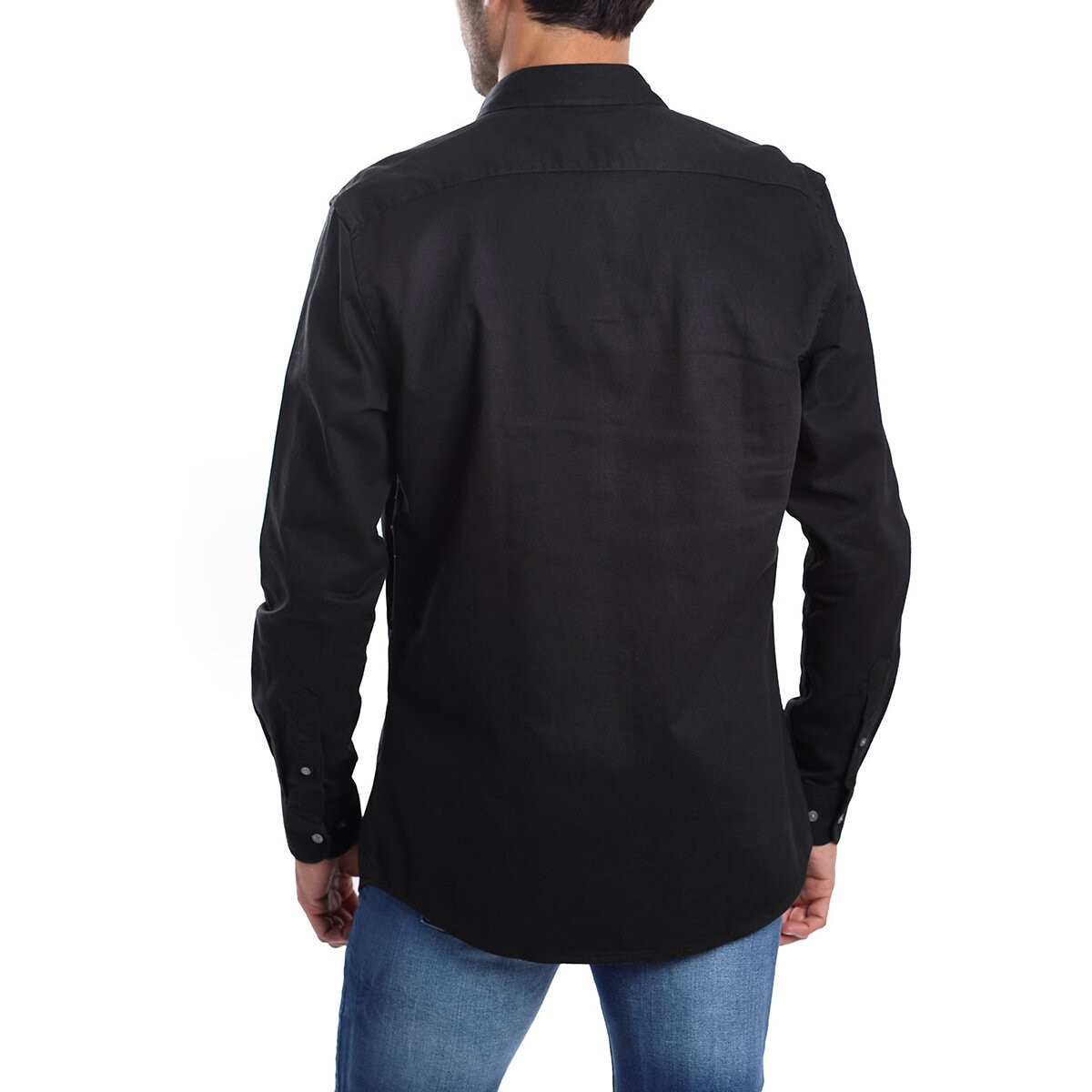 Kenneth Cole New York Sobre camisa para Caballero Negro Mediana