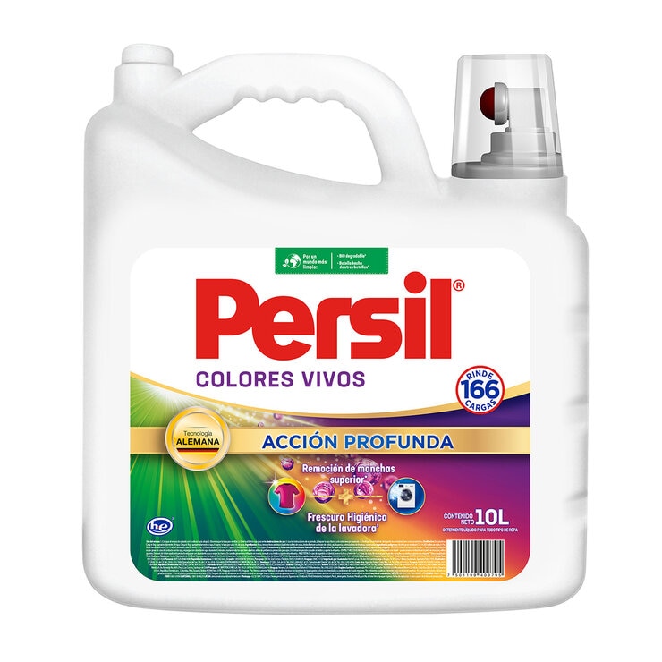 Persil Gel Colores Vivos Detergente para Ropa de Colores 10 l