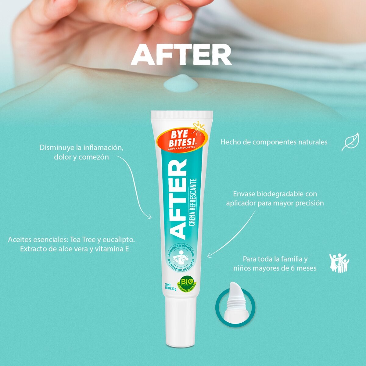 Bye Bites Sensitive Repelente de Insectos Baby 2 pzas de 75 ml + After de 20 g