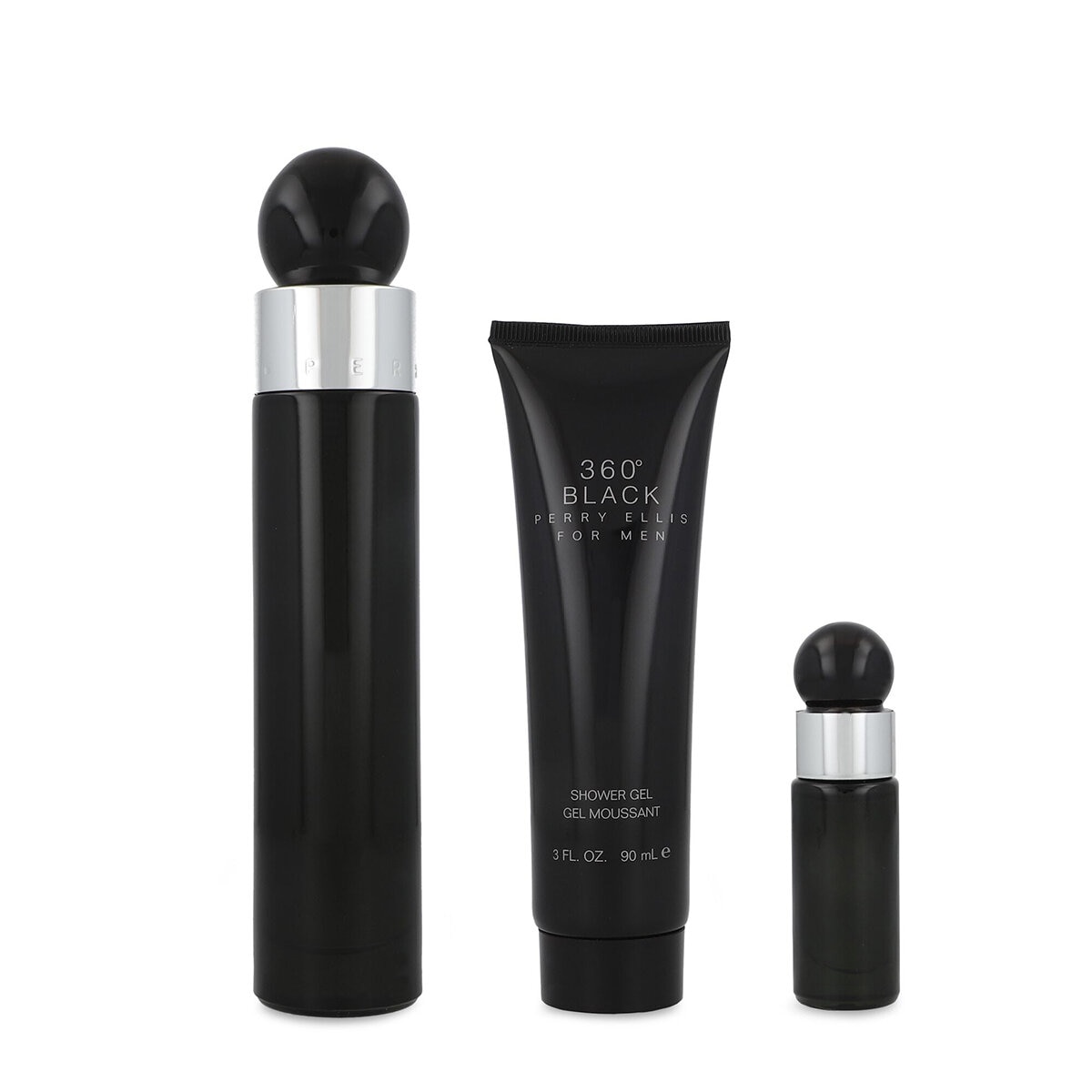 Perry Ellis 360° Black 3 pzas