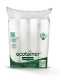Ecotainer Vasos Compostables 160 pzas de 355 ml