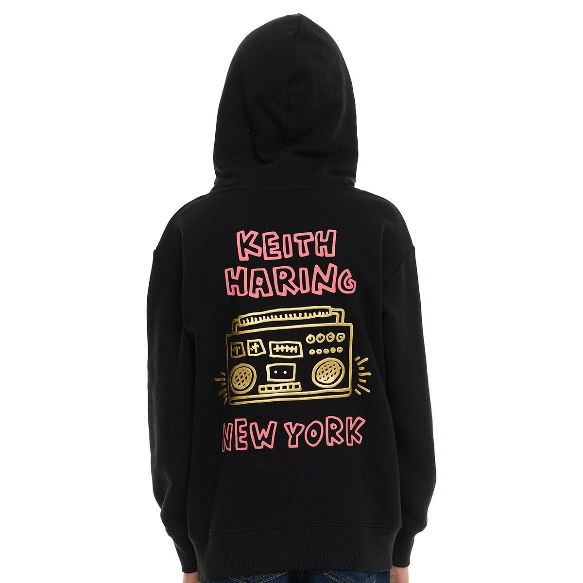 Keith Haring Sudadera para Niños y Niñas Negro 10 / 12 Años