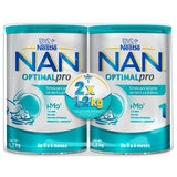 Nestle NAN Optipro 1, fórmula para bebé (2 latas de 1.2 kg c/u)